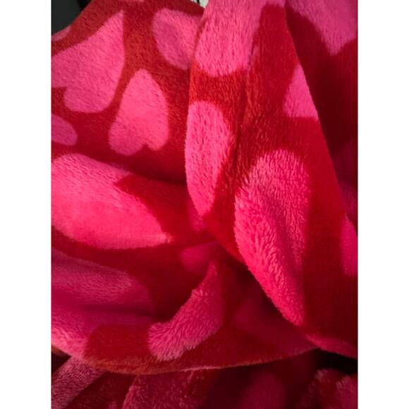 Girls 2pc Hearts Long Sleeve Cozy Pajama Set Cat & Jack Pink L (10/12) Soft New - Picture 4 of 4